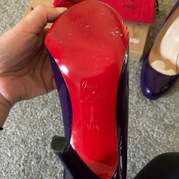 Louboutin Purple Pumps - Picture 6 of 7